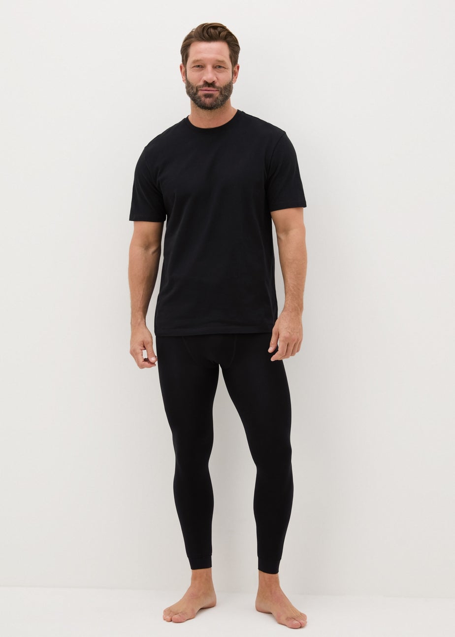 Black Fleece Lined Bottoms