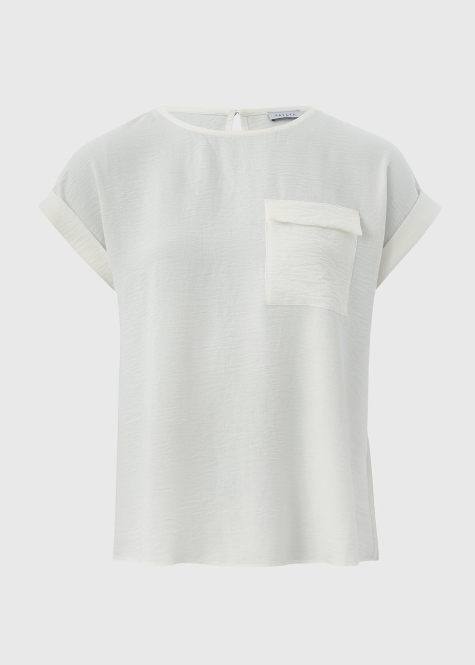 Ivory Pocket Front T-Shirt