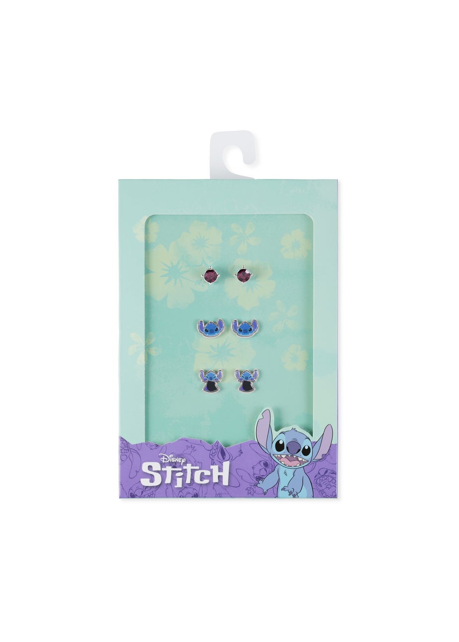 Disney Stitch Blue Costume 3pc Earring Set