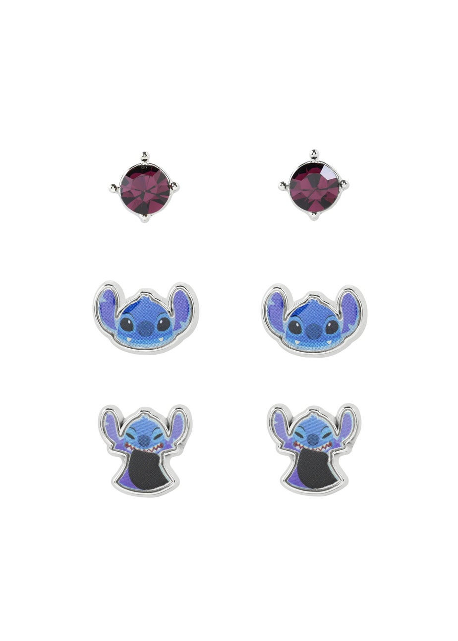 Disney Stitch Blue Costume 3pc Earring Set