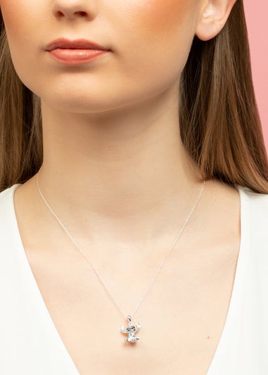 Disney Stitch Sterling Silver Pendant Necklace