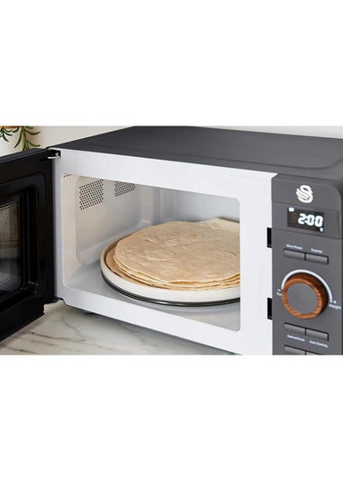 Swan Nordic Grey Digital Microwave (20L)