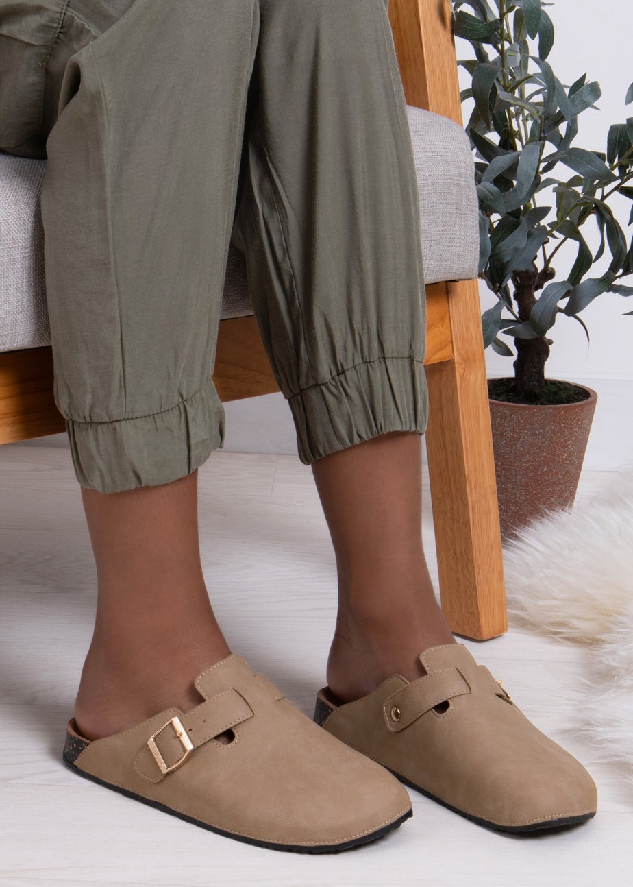 Totes Taupe PU Clog