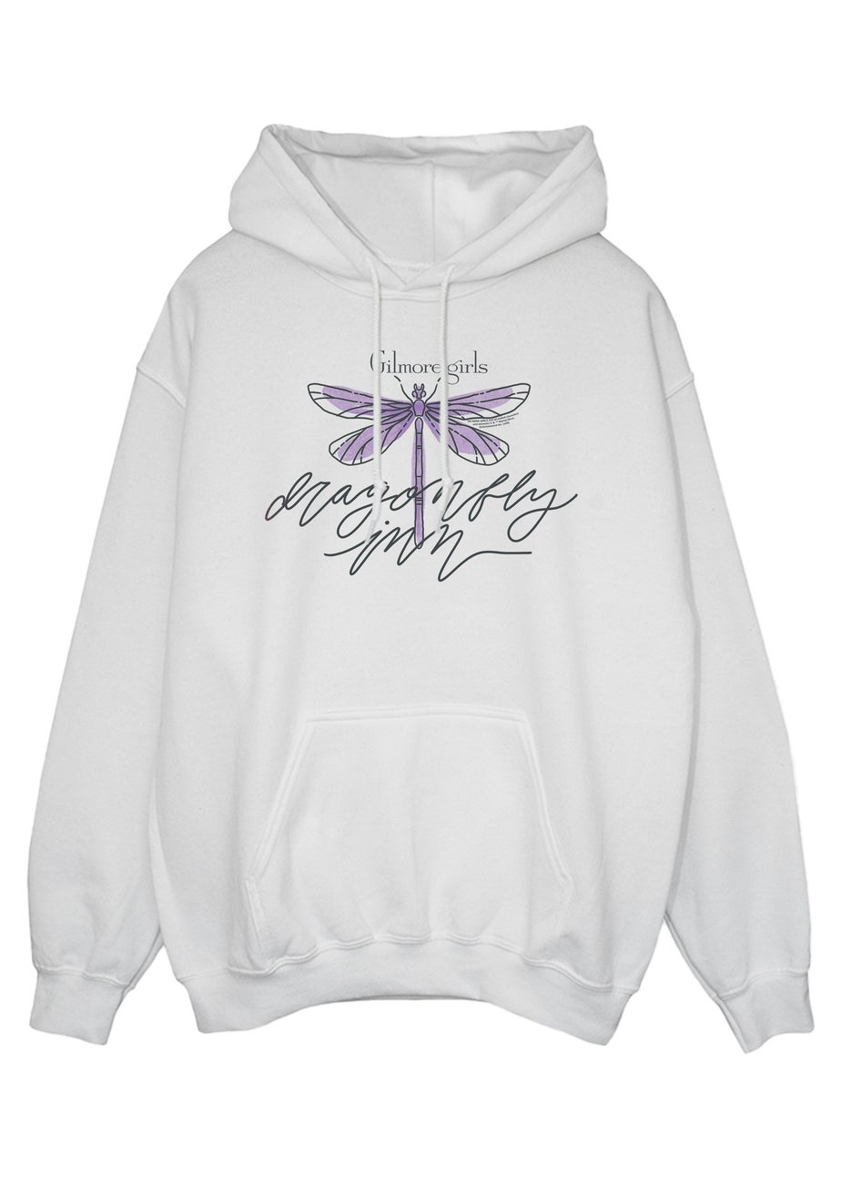 Gilmore Girls White Dragonfly Inn Printed Hoodie