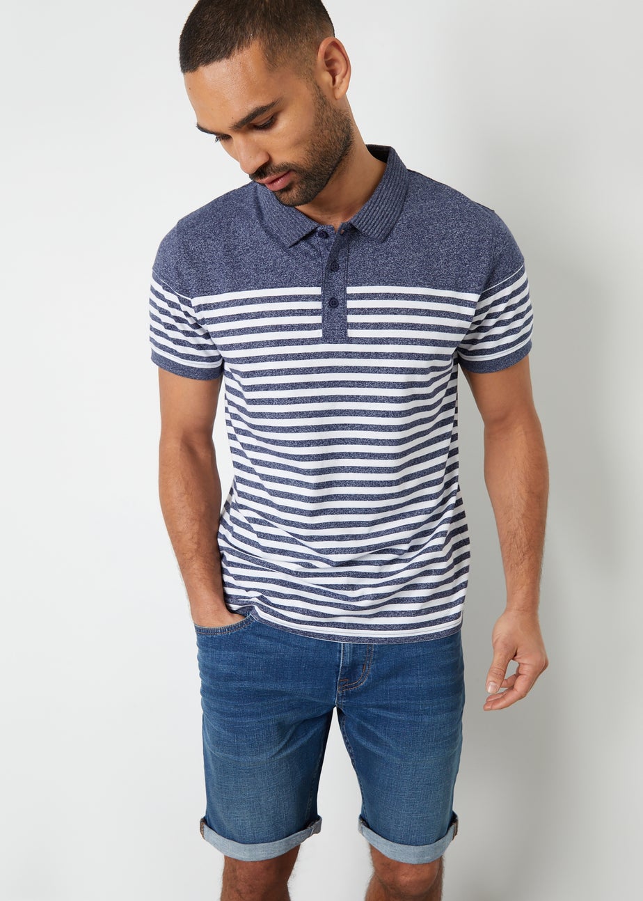 Threadbare Blue Turn Up Denim Shorts