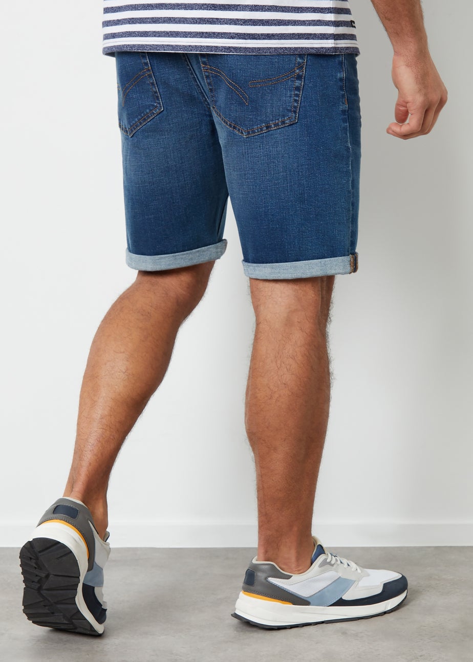 Threadbare Blue Turn Up Denim Shorts
