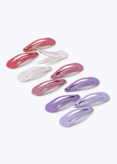 10 Pack Multicolour Mini Hair Clips