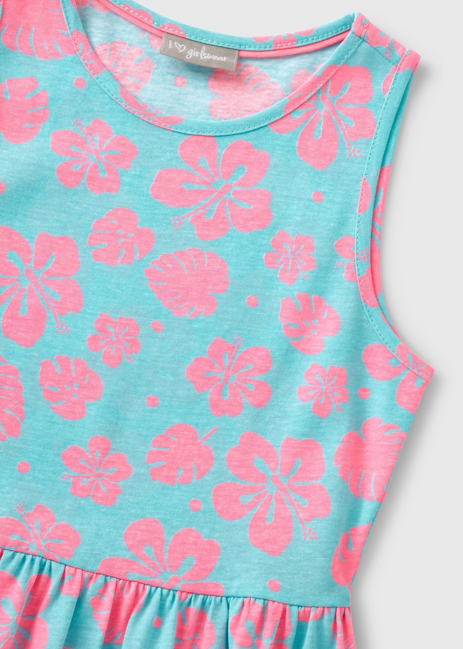 Girls Black Good Vibes Jersey Dress (7-13yrs)