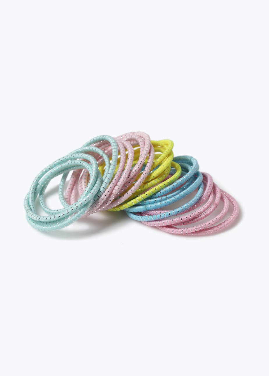 Multicoloured Pastel Hair Bobbles