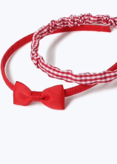 Red 2 Pack Headbands