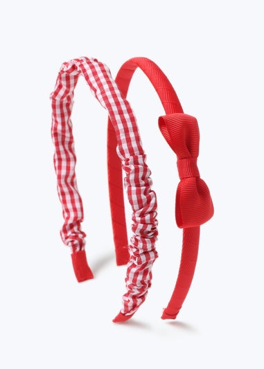 Red 2 Pack Headbands