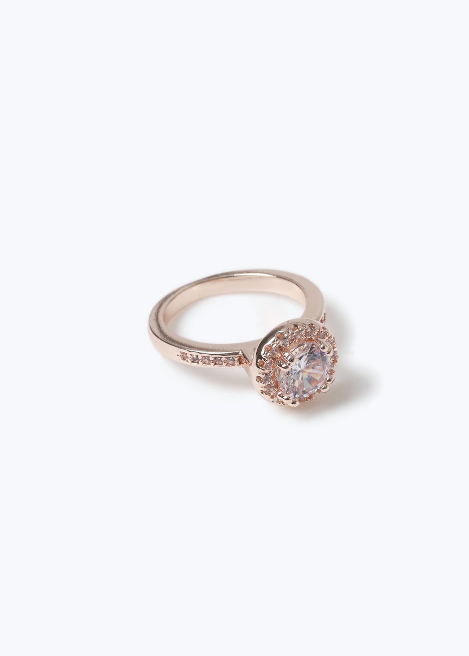 Rose Gold Cubic Zirconia Ring