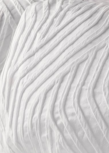 White Geometric Duvet Set