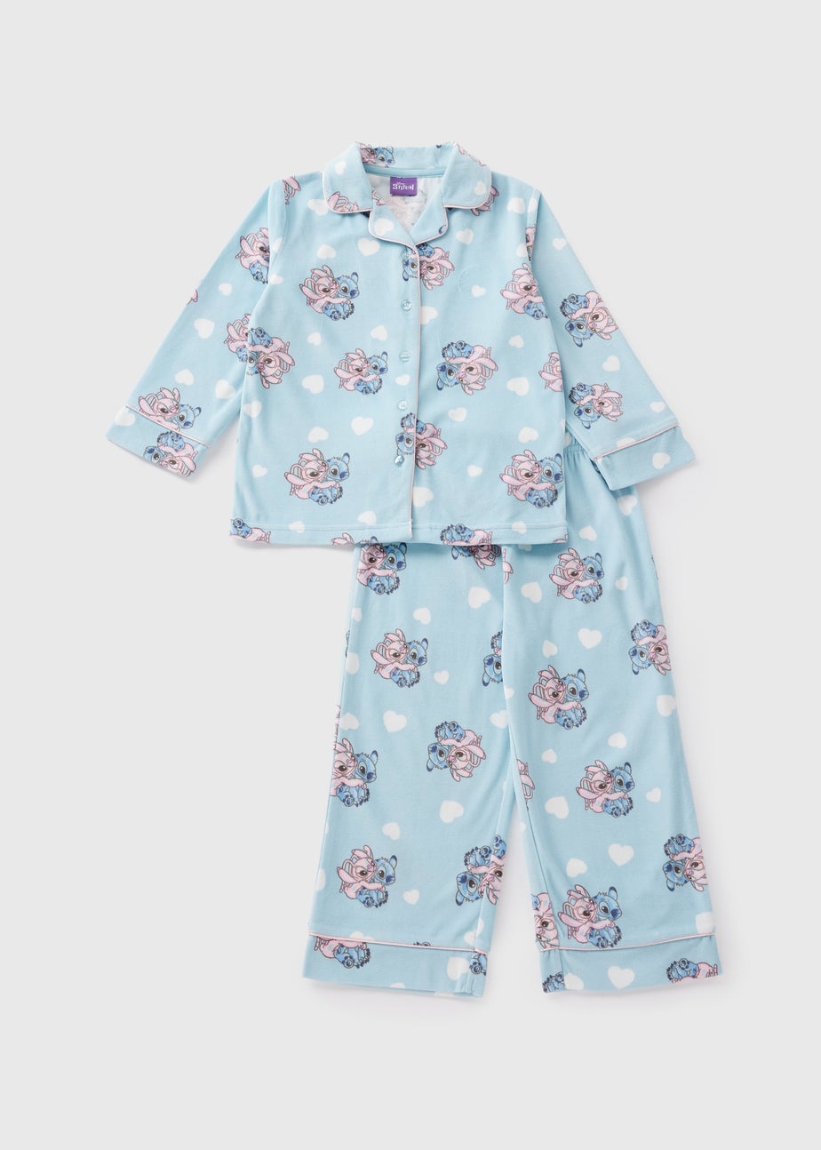 Disney Kids Blue Stitch & Angel Pyjamas (1-7yrs)