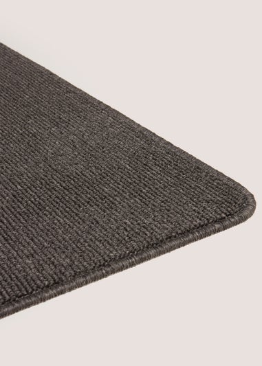 Charcoal Boucle Loop Runner