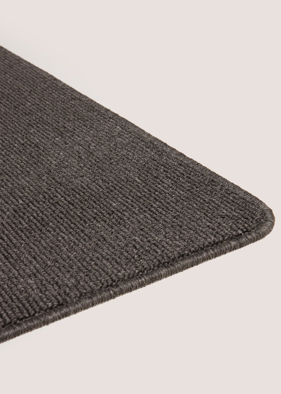 Charcoal Boucle Loop Runner