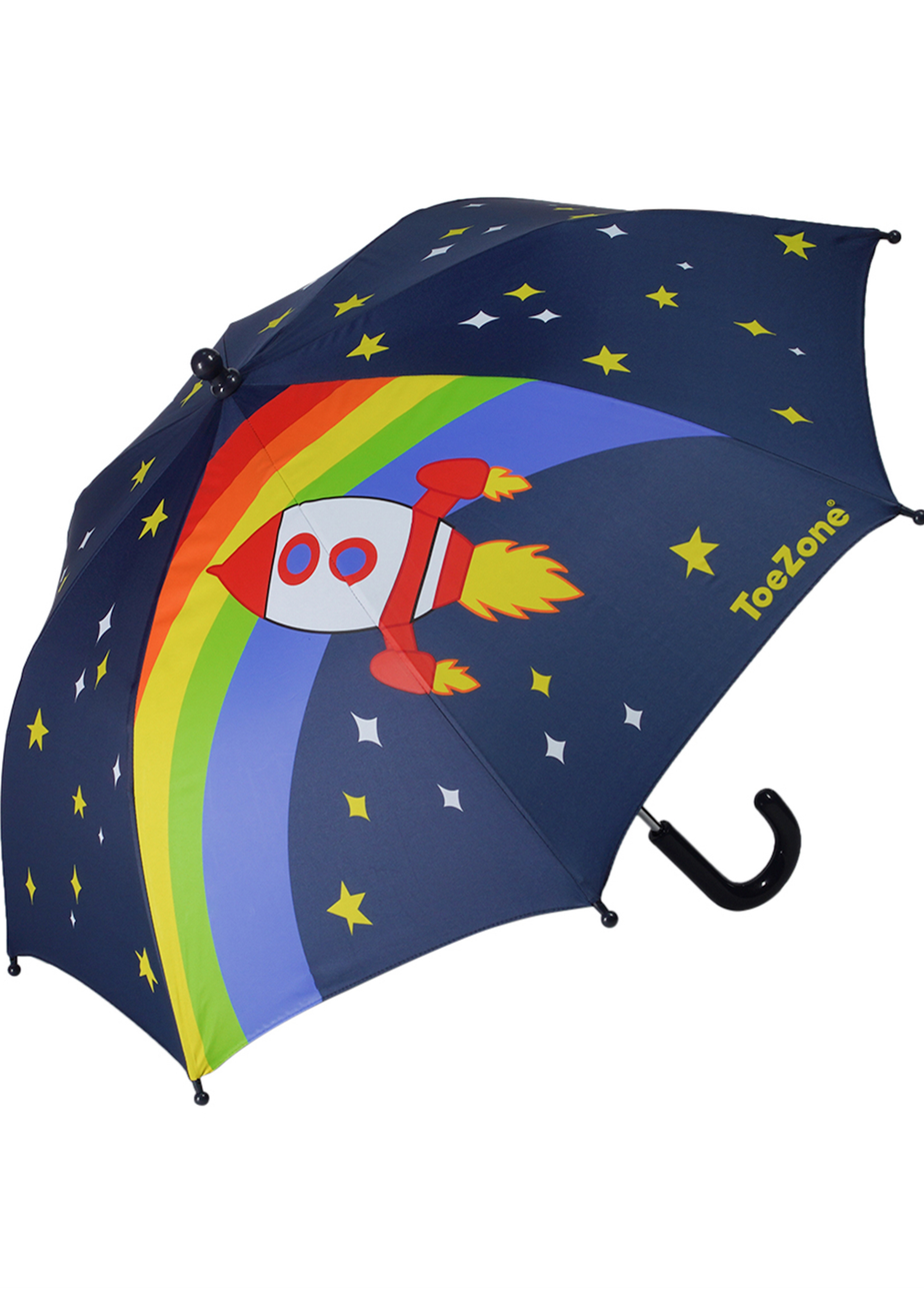 ToeZone Blue Rocket Space Themed Umbrella