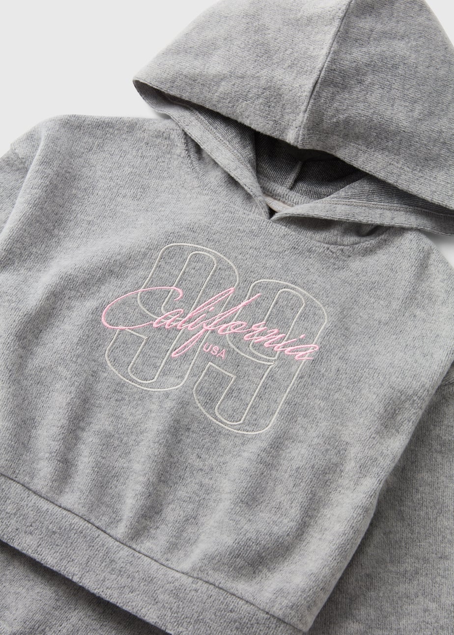 Girls Grey Soft Touch Hoodie & Trouser Set (7-15yrs)