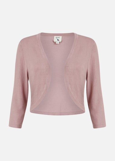 Yumi Blush Knitted Curve Bolero