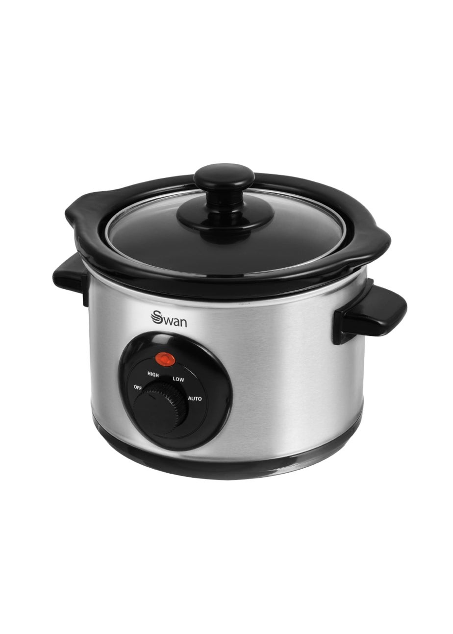 Swan Stainless Steel Slow Cooker (1.5L)