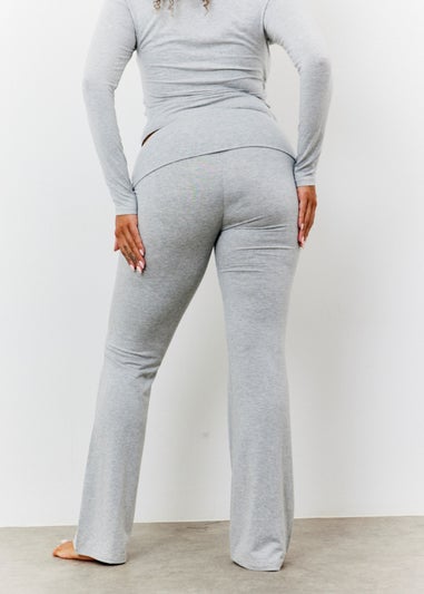 In The Style Grey Flare Trousers
