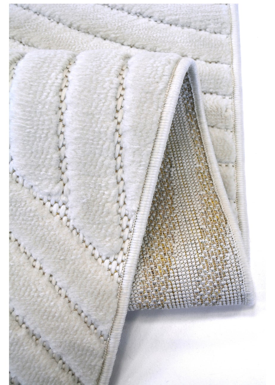 Homemaker Malmo White Curves Rug