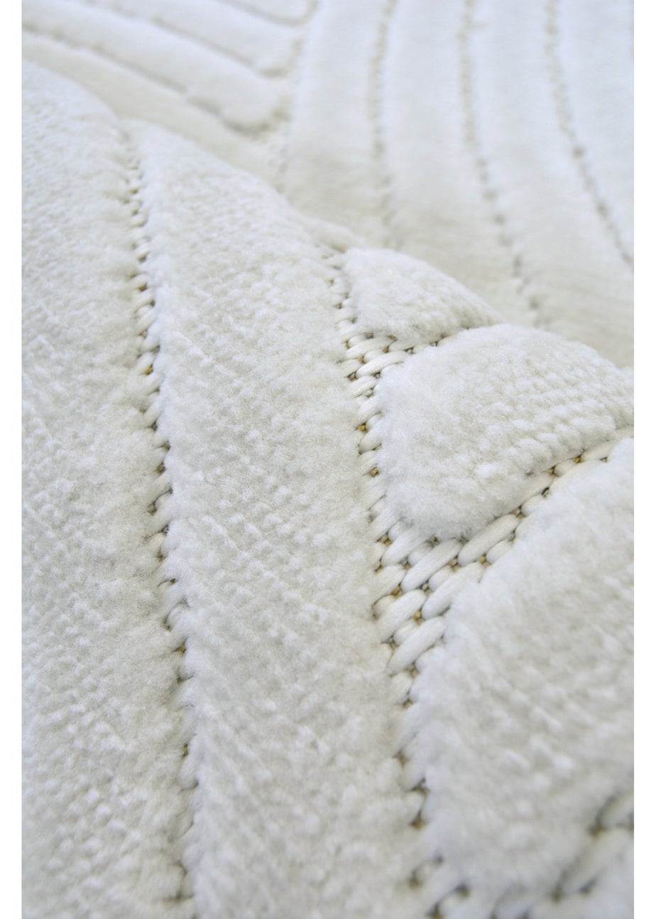 Homemaker Malmo White Curves Rug