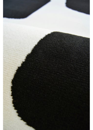 Homemaker Maestro Black Geo Blocks Rug