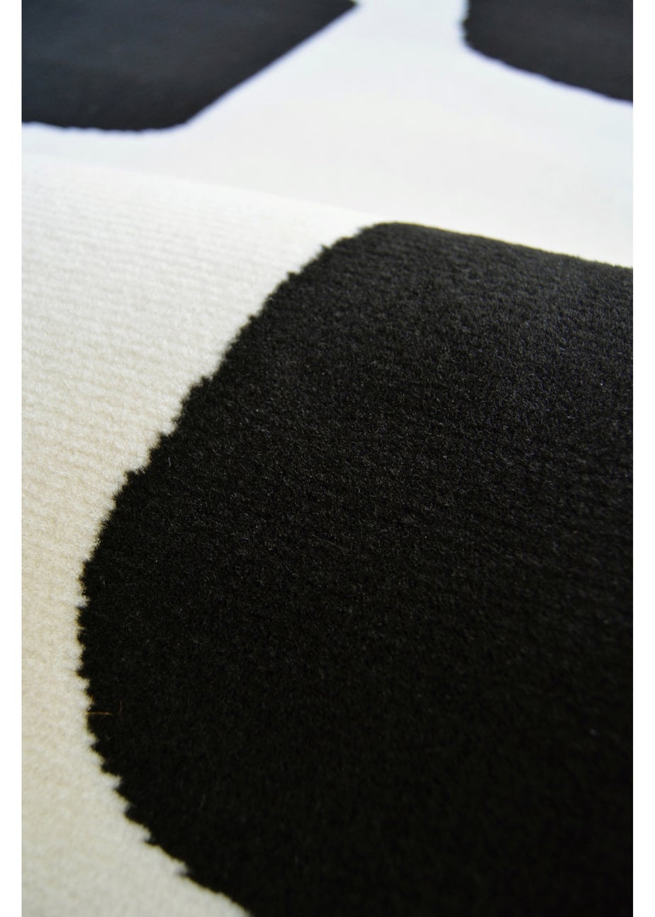 Homemaker Maestro Black Geo Blocks Rug