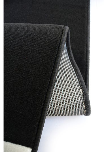 Homemaker Maestro Black Geo Blocks Rug