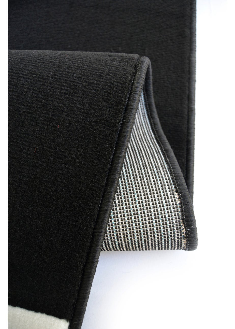 Homemaker Maestro Black Geo Blocks Rug