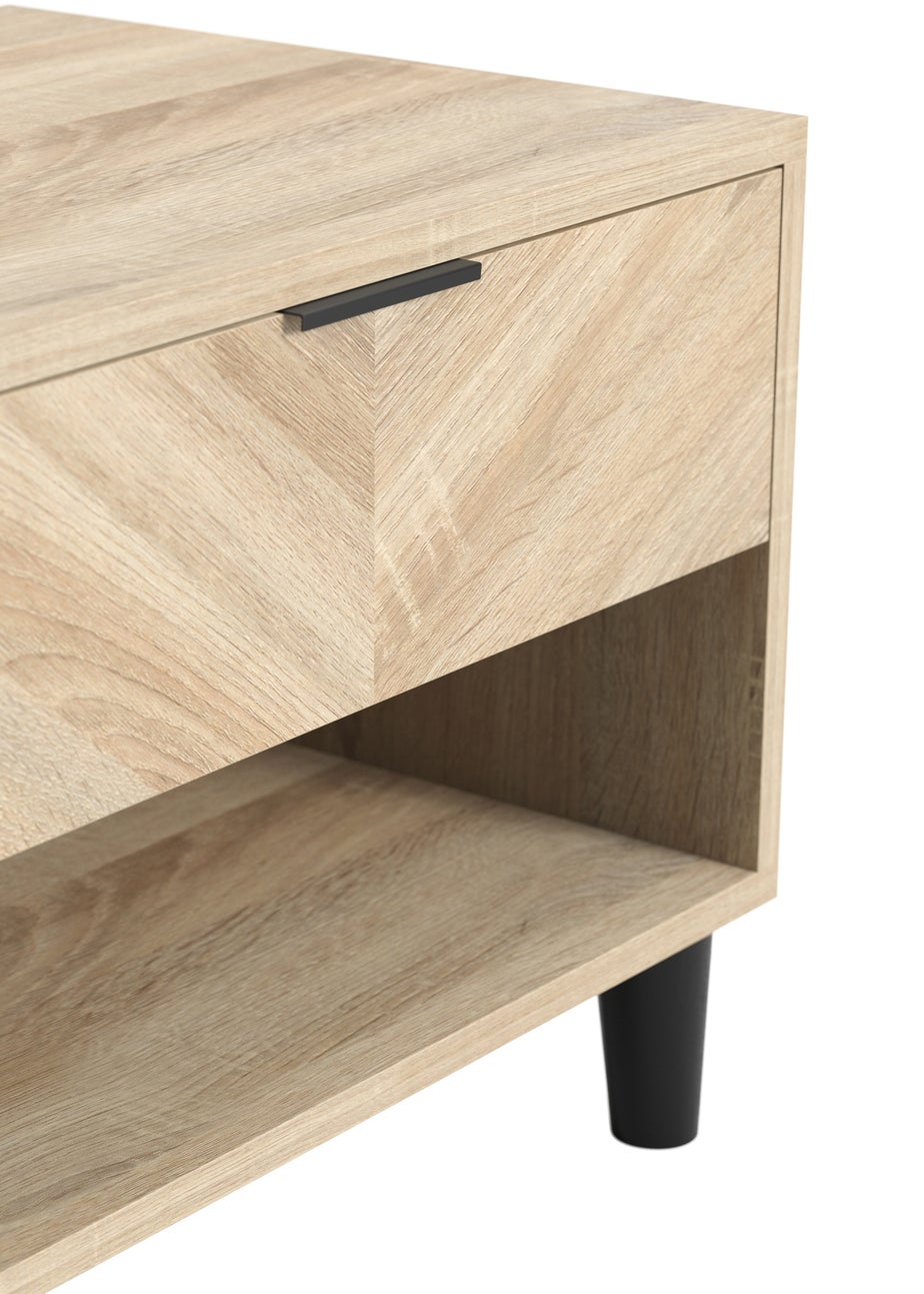 Aura Sorgente Chevron 1 Dr Bedside Cabinet
