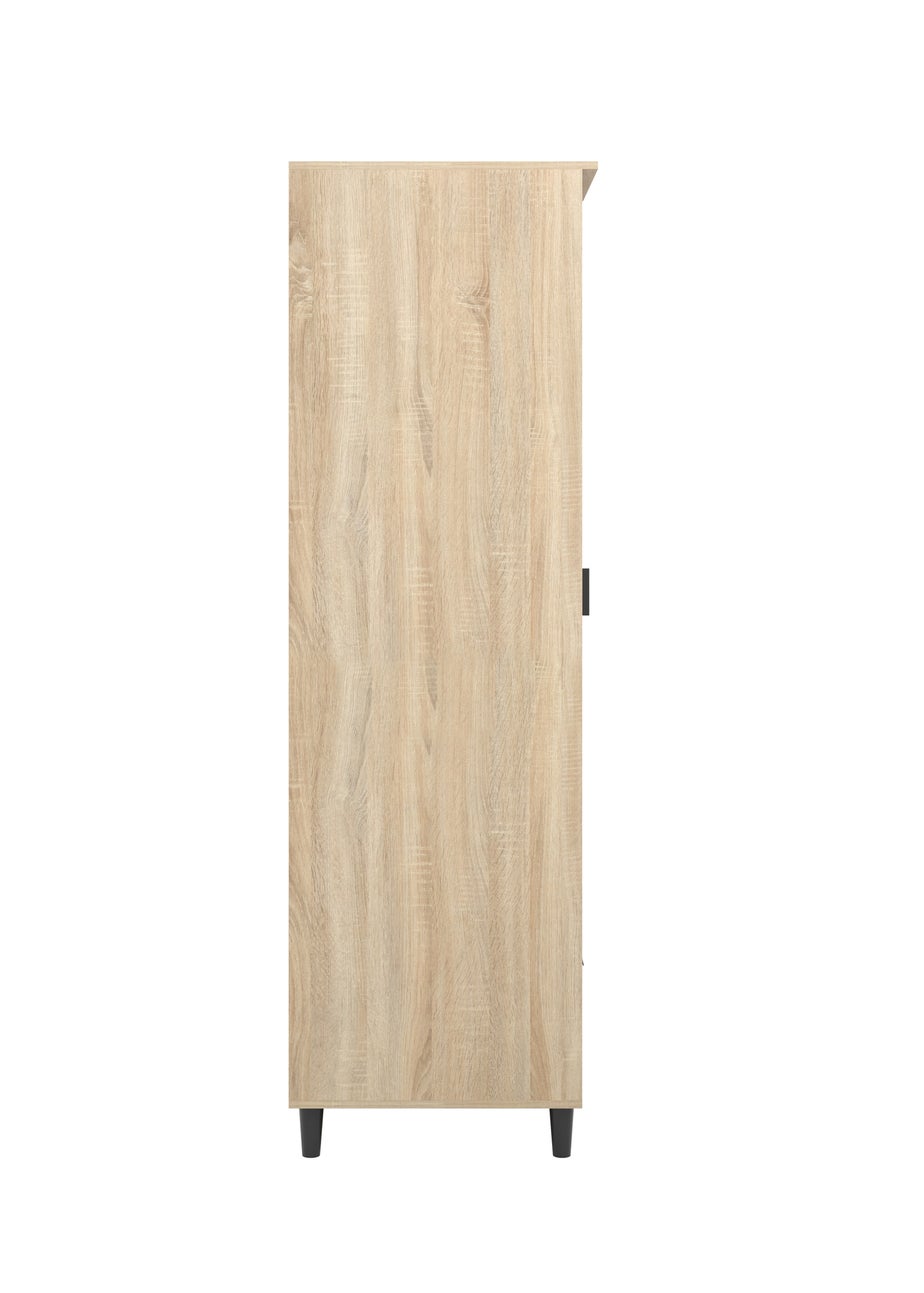 Aura Sorgente Chevron 1 Door Wardrobe