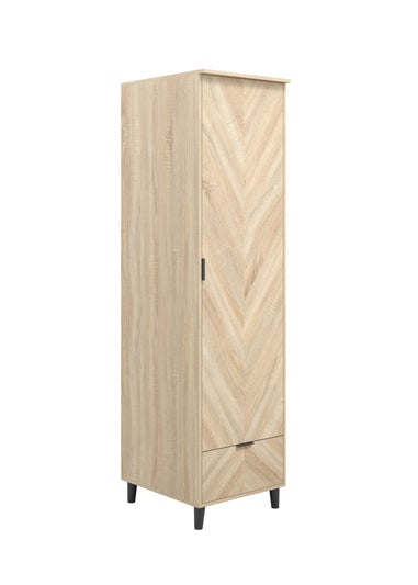 Aura Sorgente Chevron 1 Door Wardrobe