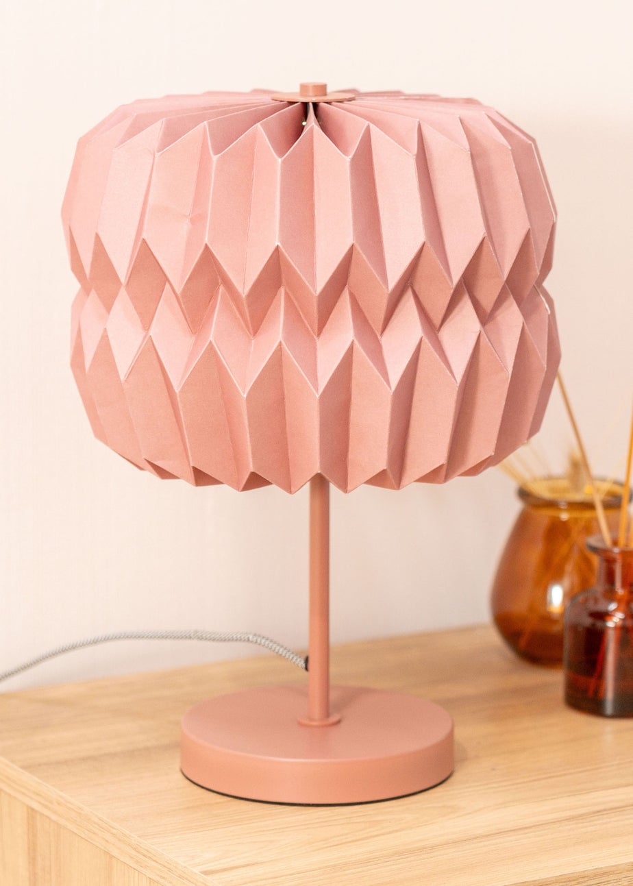 ValueLights Bett Rust Pink Table Lamp (38cm x 28cm)