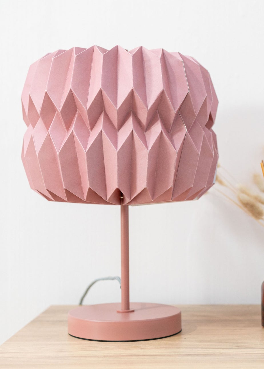 ValueLights Bett Rust Pink Table Lamp (38cm x 28cm)
