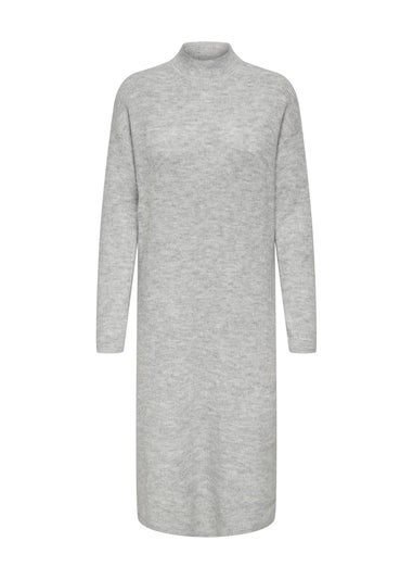 JDY Grey High Neck Jumper Dress