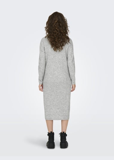 JDY Grey High Neck Jumper Dress
