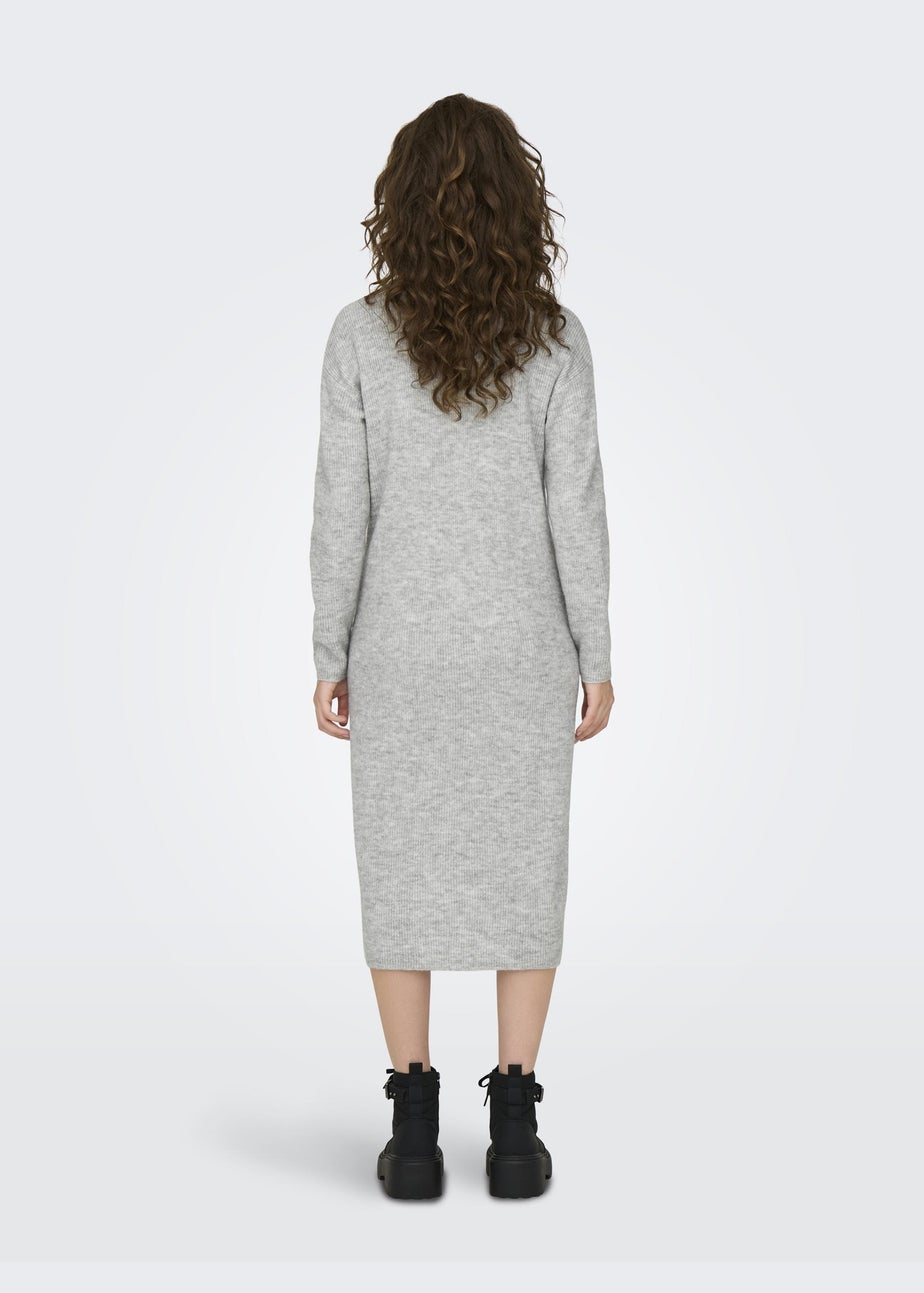 JDY Grey High Neck Jumper Dress