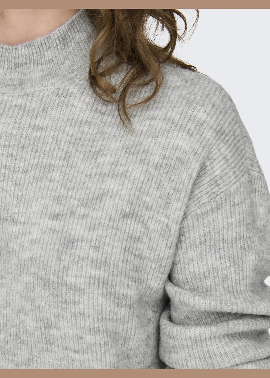 JDY Grey High Neck Jumper Dress