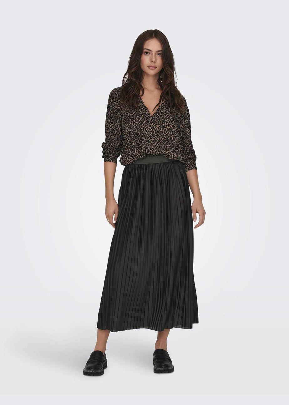 JDY Black Pleated Skirt