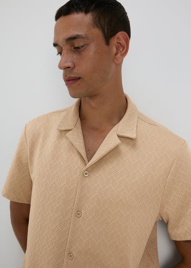 Stone Textured Jersey Shirt
