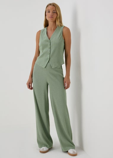 Green Co Ord Waistcoat