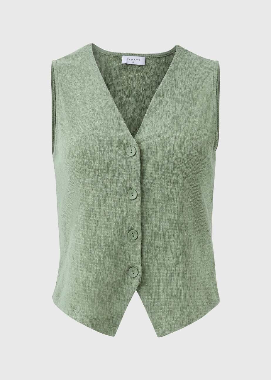 Green Co Ord Waistcoat