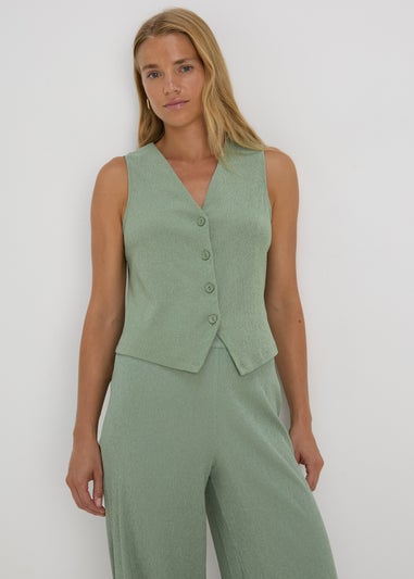 Green Co Ord Waistcoat