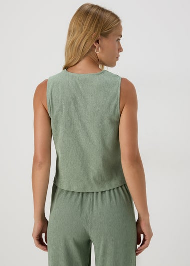 Green Co Ord Waistcoat