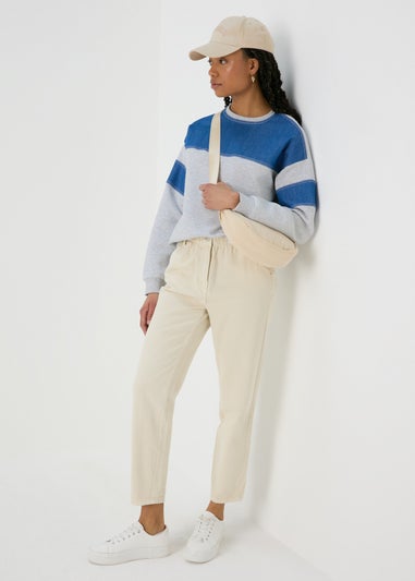 Grey Denim Mix Sweatshirt