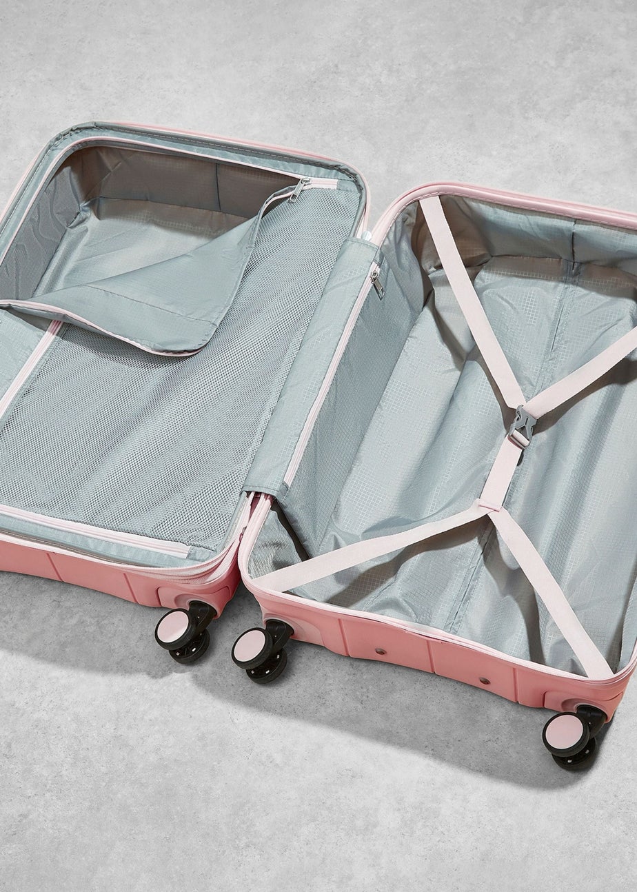 Rock Pixel Suitcase Pastel Pink