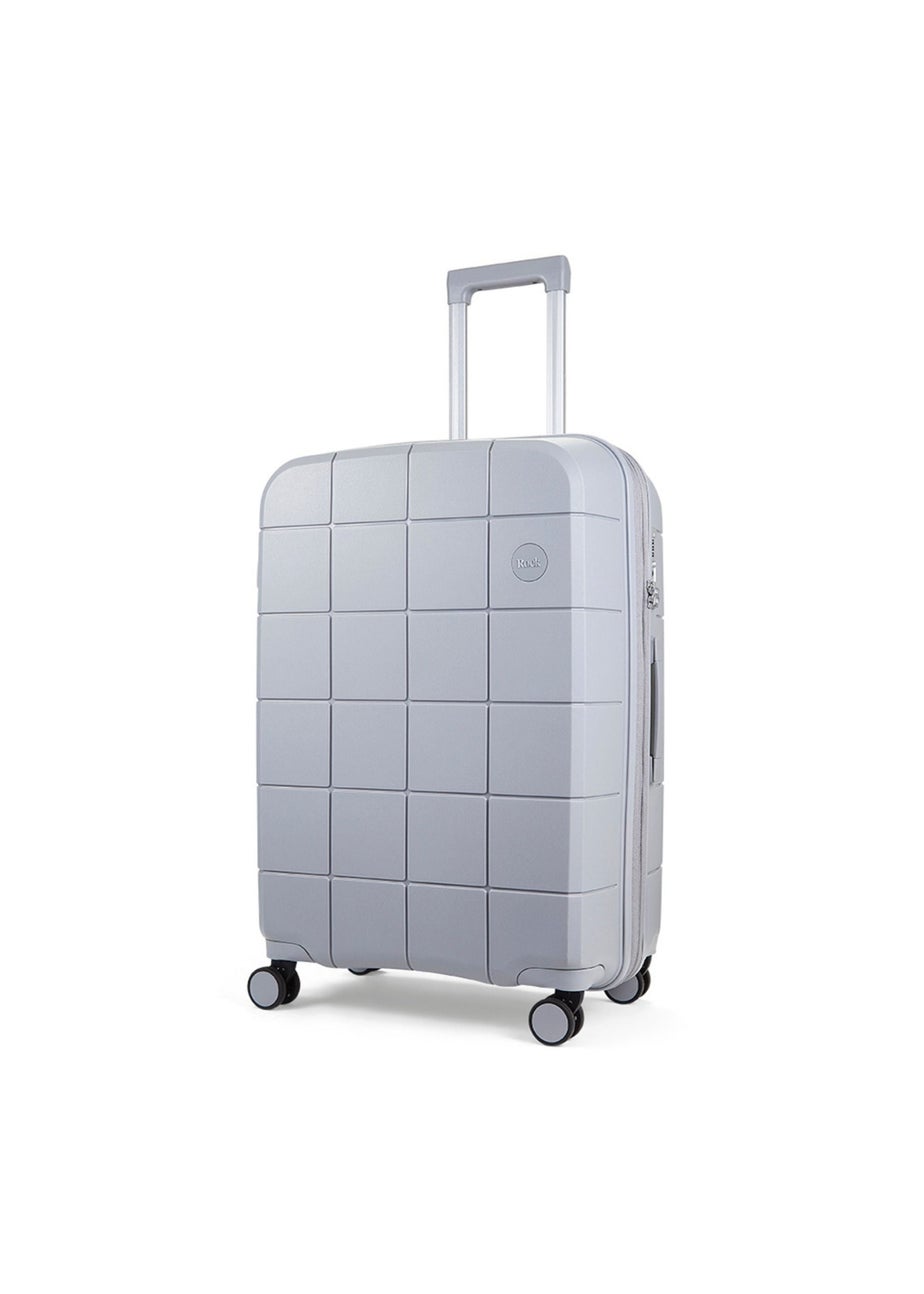Rock Pixel Suitcase Grey