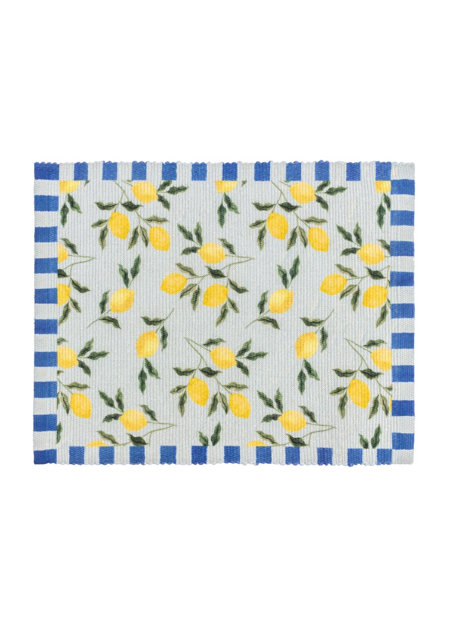 furn. Lemons Set Of 4 Table Placemats (46 x 36cm)